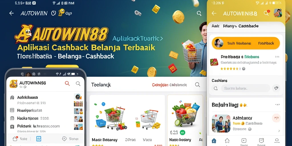Antarmuka aplikasi AUTOWIN88 yang sederhana dan menarik untuk Cashback.