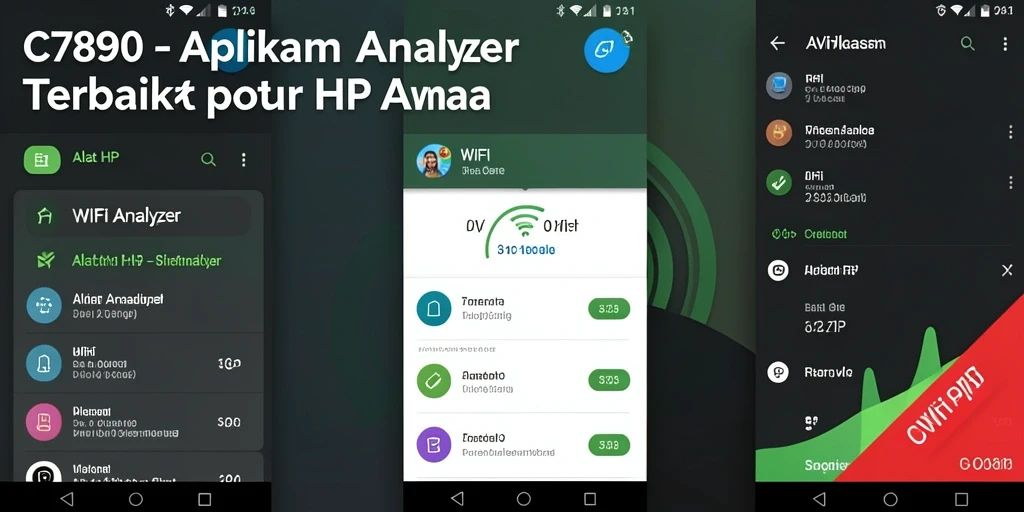 Tampilan utama C7890 menampilkan informasi jaringan WiFi dengan jelas.
