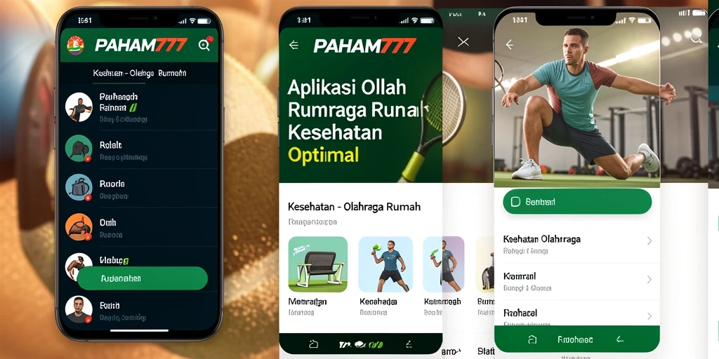 Tampilan antarmuka PAHAM777 dengan beragam pilihan program olahraga.